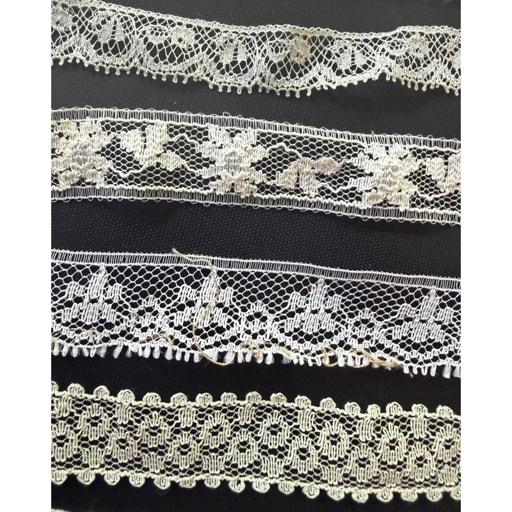 Antique Lace Trim Lot Mostly Fine Cotton Valenciennes Edging Heirloom Craft